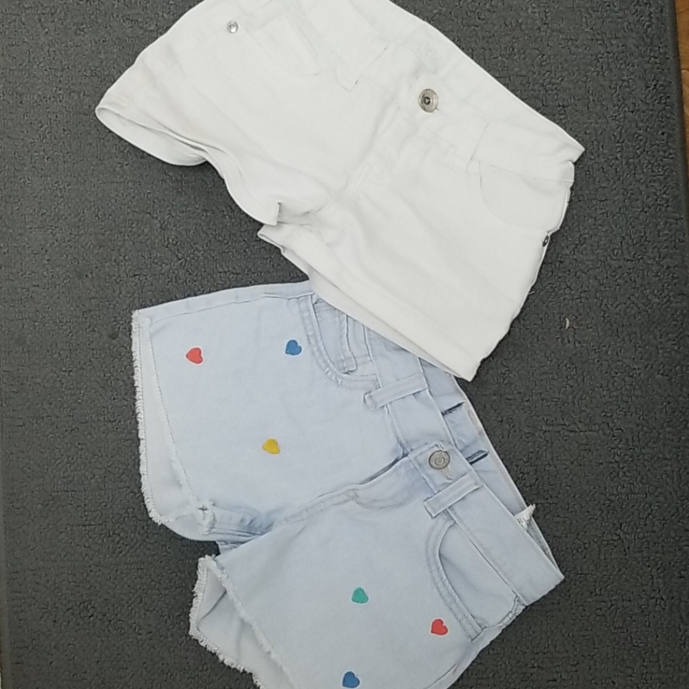 Girls shorts white by Justice sz10 other sz 7